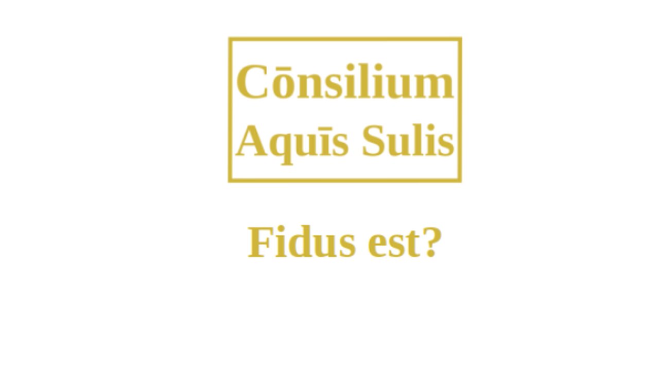 Fidus est? (Latina audio)