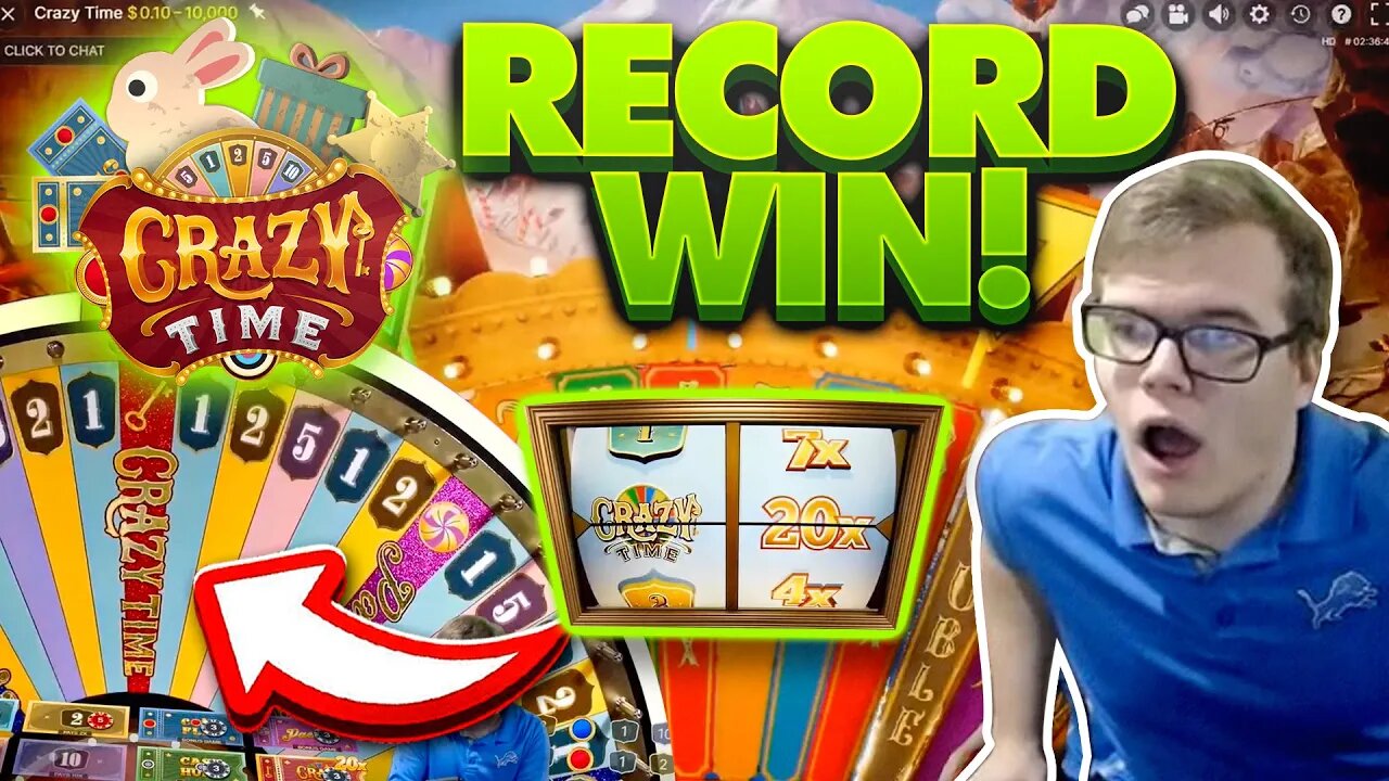 RECORD BREAKING WIN! 20X CRAZY TIME!