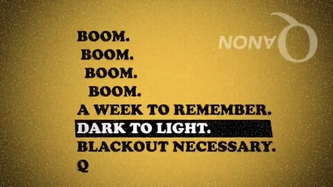 Q DROPS - DARK TO LIGHT - EPSTEIN PEDO NETWORK