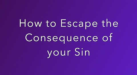 How not to receive the consequence of your actions? Dr. Sheva Johnson