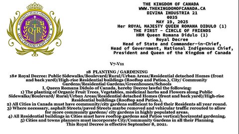 18 PLANTING / GARDENING 18# Royal Decree: Public Sidewalks/Boulevard/Rural/Urban Areas/Residential