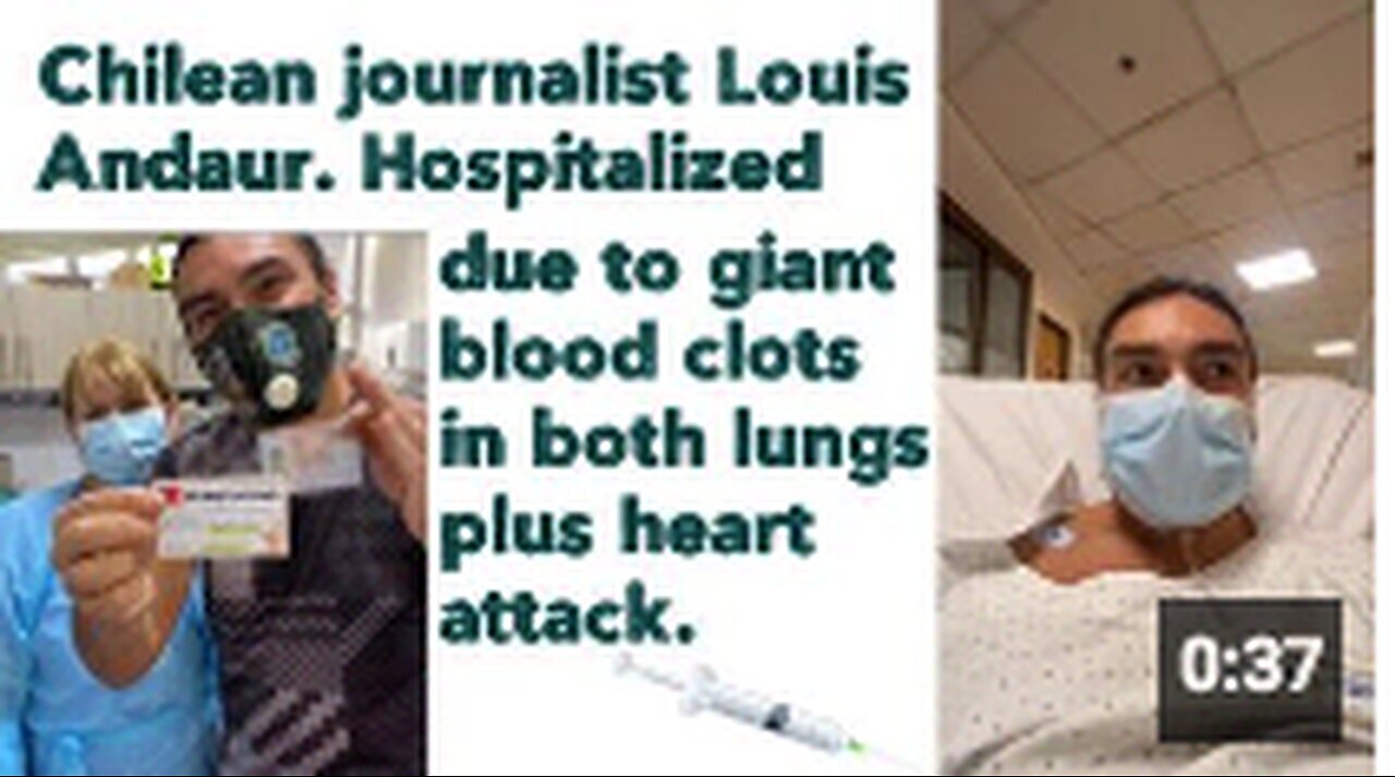 "Hospitalization from Massive Blood Clots in Lungs and Heart Attack"