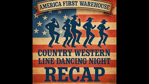 America first warehouse country line dancing video by James Justice