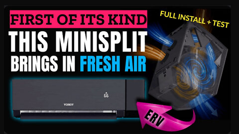 ERV Mini Split Like No Other – Pro Install + Real Test