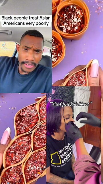 POV:You’re watching someone accuse black people of Asian hate w/asmr and piercings😒