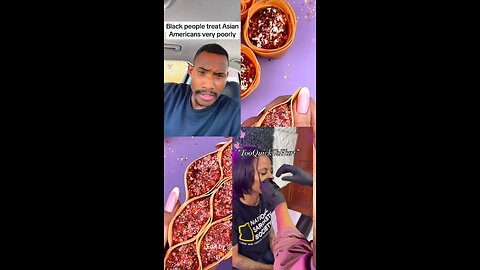 POV:You’re watching someone accuse black people of Asian hate w/asmr and piercings😒