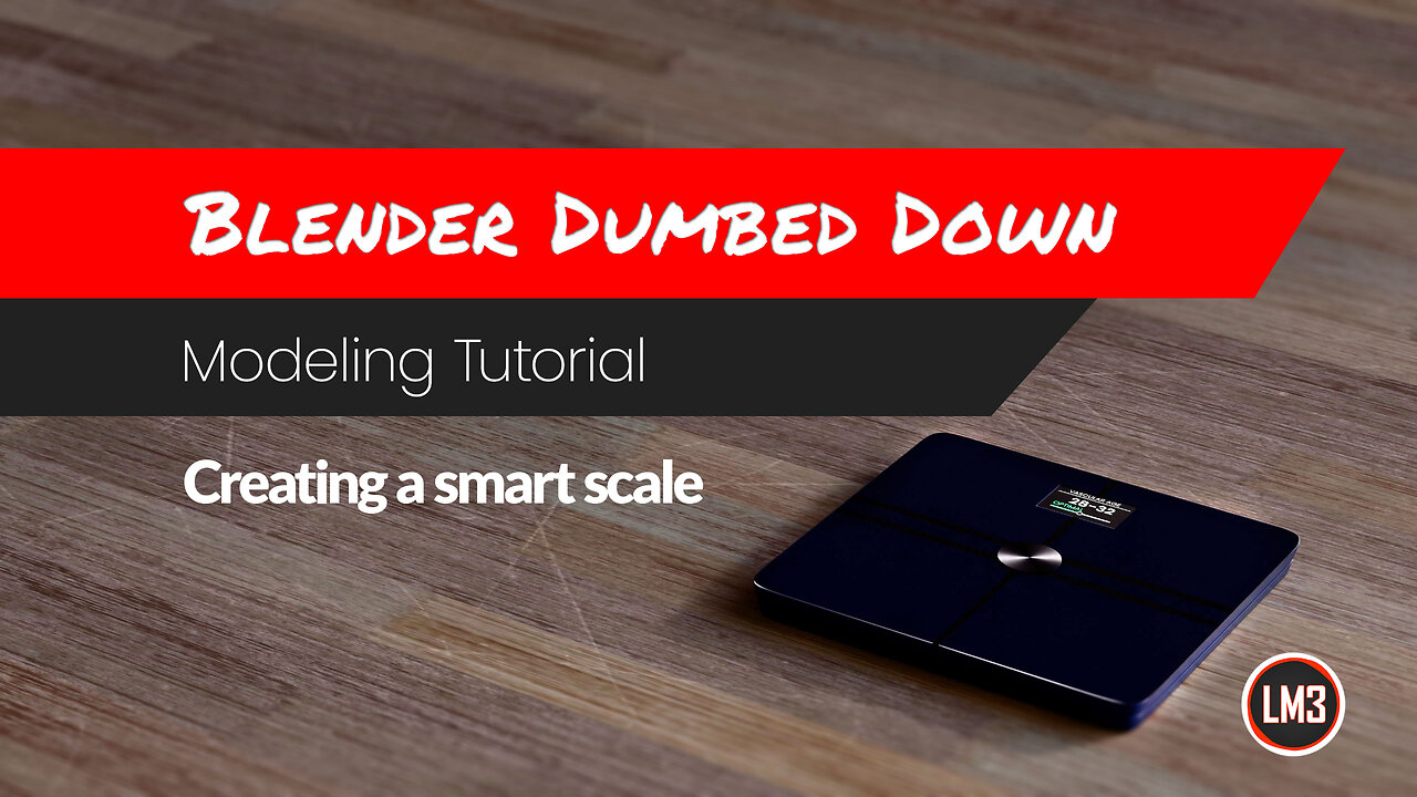 Blender Dumbed Down: Creating a Smart Scale in Blender #weightloss #blender #smartscale #tutorial