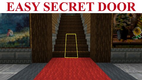 Easy 1x2 Staircase Door Tutorial For Minecraft Bedrock