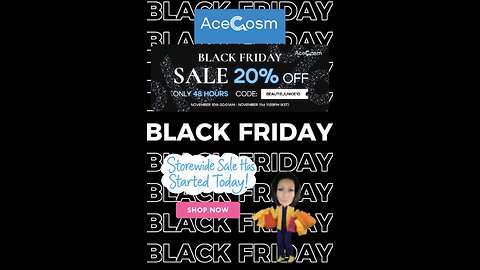 ACECOSM 48hr. EXCLUSIVE SALE HAS STARTED 🛍️ Beautiejunkie10