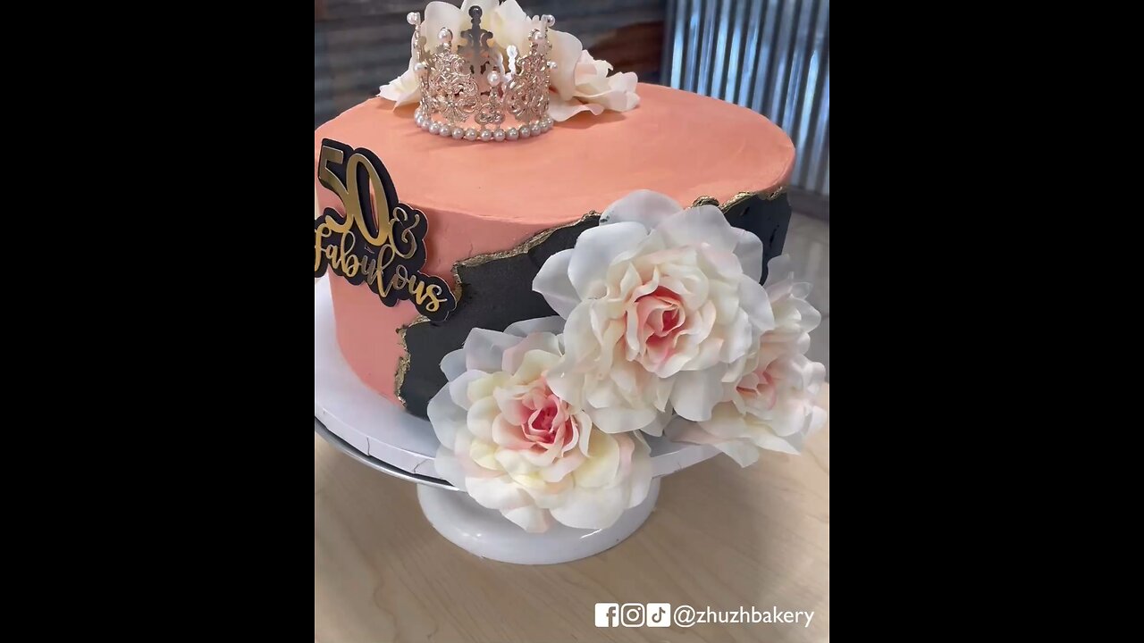 Fifty and Fabulous Cake