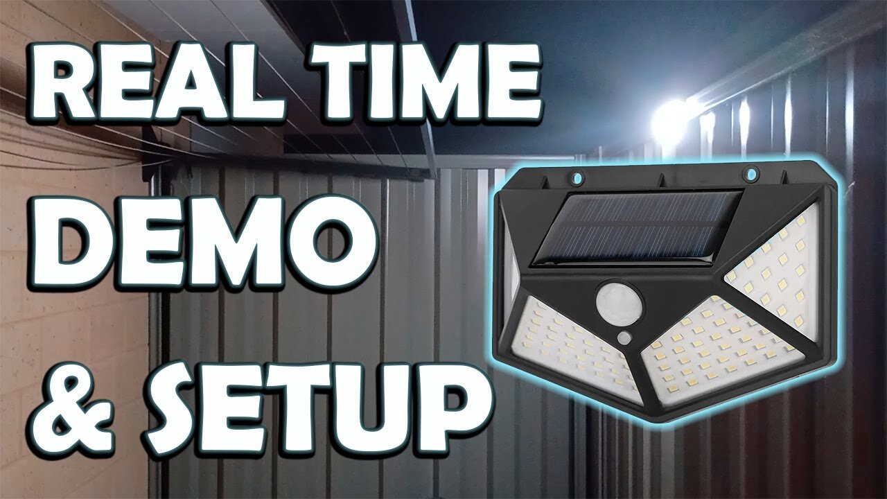 Outdoor Solar Light with Motion Detection from AliExpress (Links below)