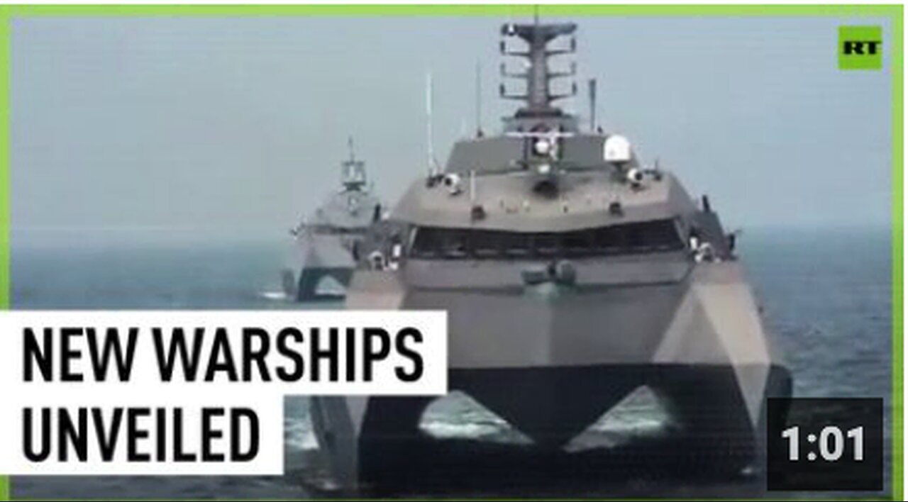 "Iran Unveils Two New Stealth Warships"