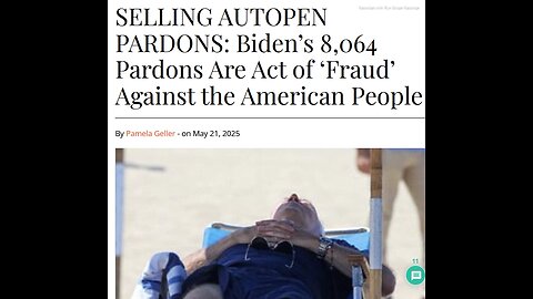 SELLING AUTOPEN PARDONS>BIDEN'S 8064 PARDONS ARE ACT OF "FRAUD" AGAINST THE AMERICAN PEOPLE - TEXT & VIDEO - 11 mins.