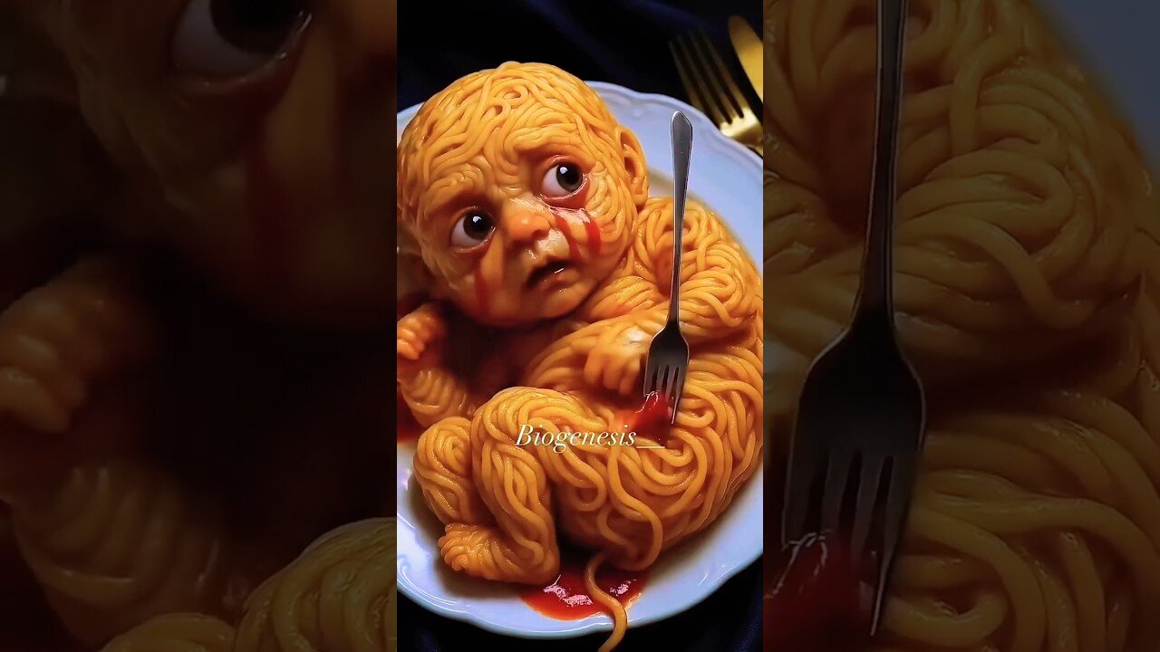 Baby's surprise of noodles