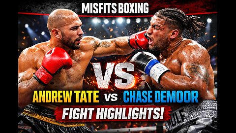 Andrew Tate vs Chase DeMoor Fight Highlights | Misfits Boxing