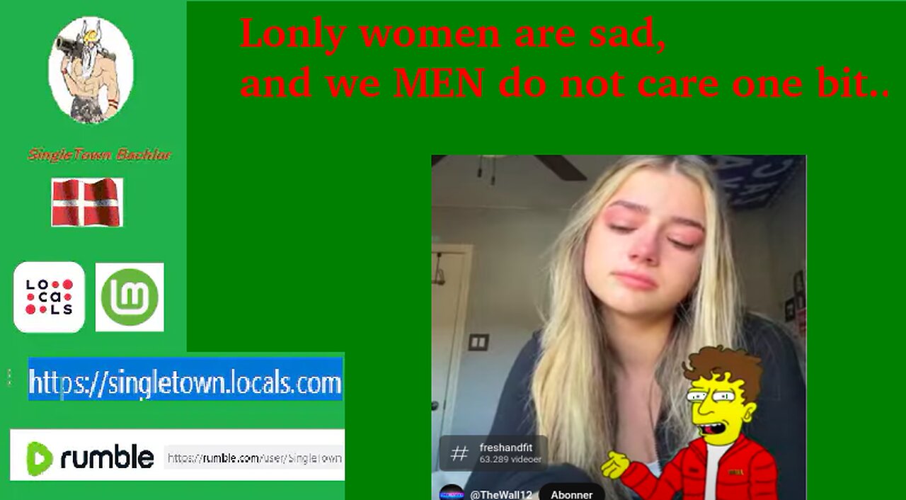 women are freaking out, men do not care Anymore for ANY THING:::