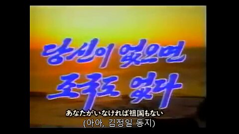 DPRK Song: 당신이 없으면, 조국도 없다 (No Motherland Without You)