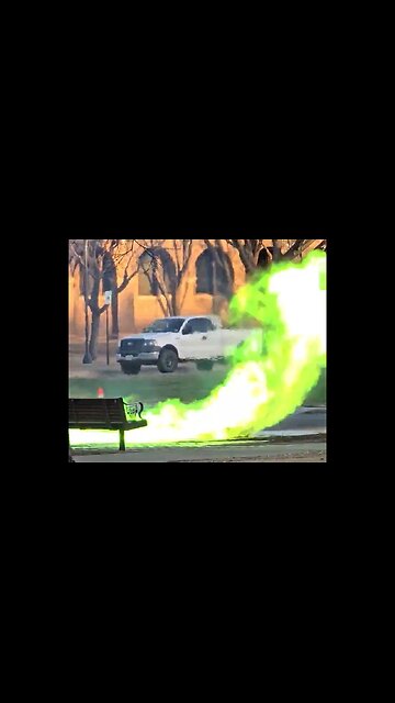 Green Lantern, Is That You? Green Flames Erupt From Texas Tech Campus Manhole