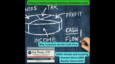 Why some investors see No Cash Flow in Real Estate