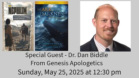 Special Guest - Dr. Dan Biddle - Genesis Apologetics