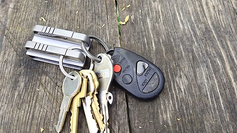 Titanium EDC key chain holder from Amazon (impulse purchase)