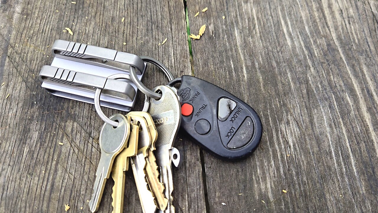 Titanium EDC key chain holder from Amazon (impulse purchase)