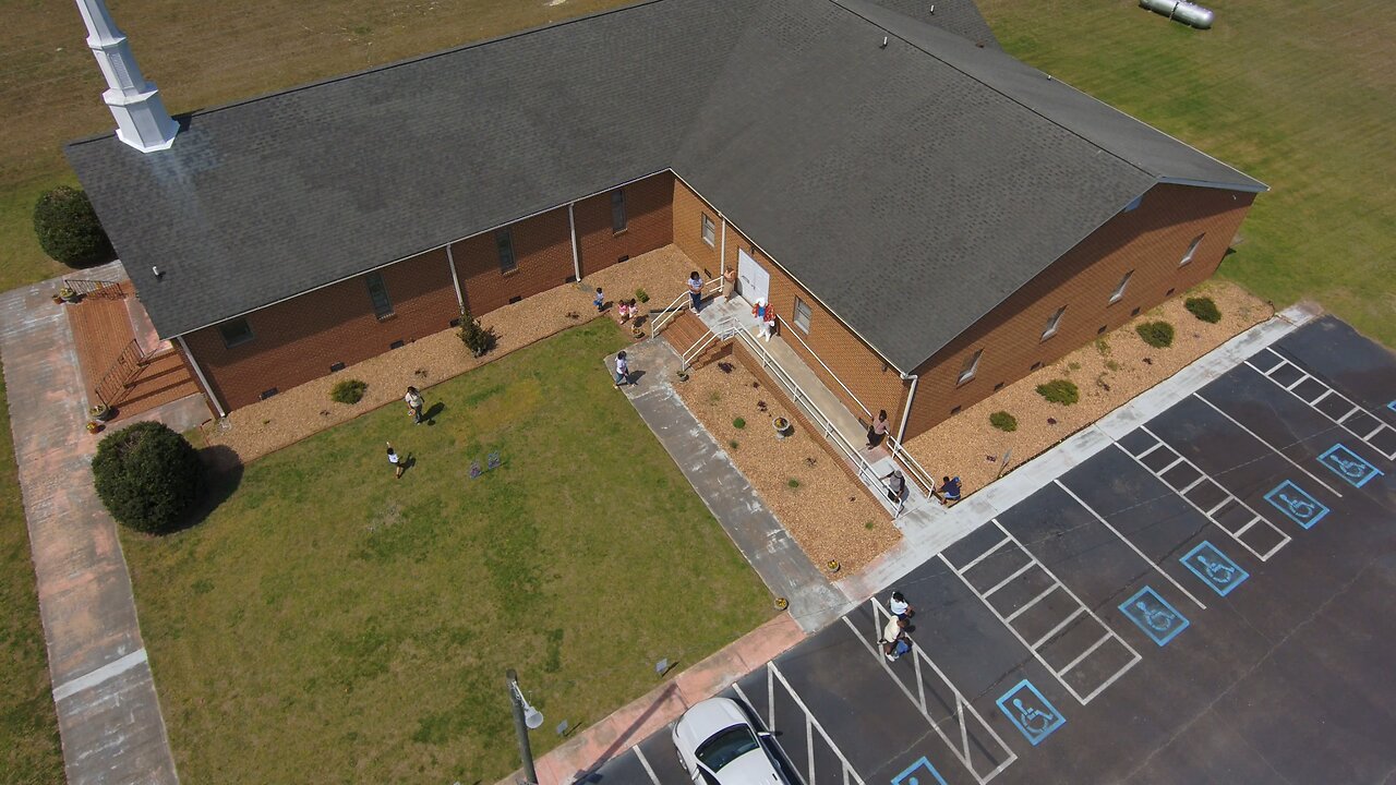 Blasian Babies Brother & Sister At MaMa's Childhood Church For Easter Egg Hunt With Skydio 2+ Drone!