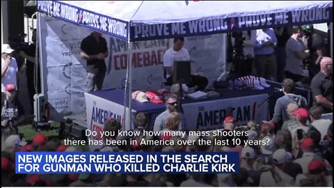 Video shows Charlie Kirk shooting suspect jump down from roof, make getaway