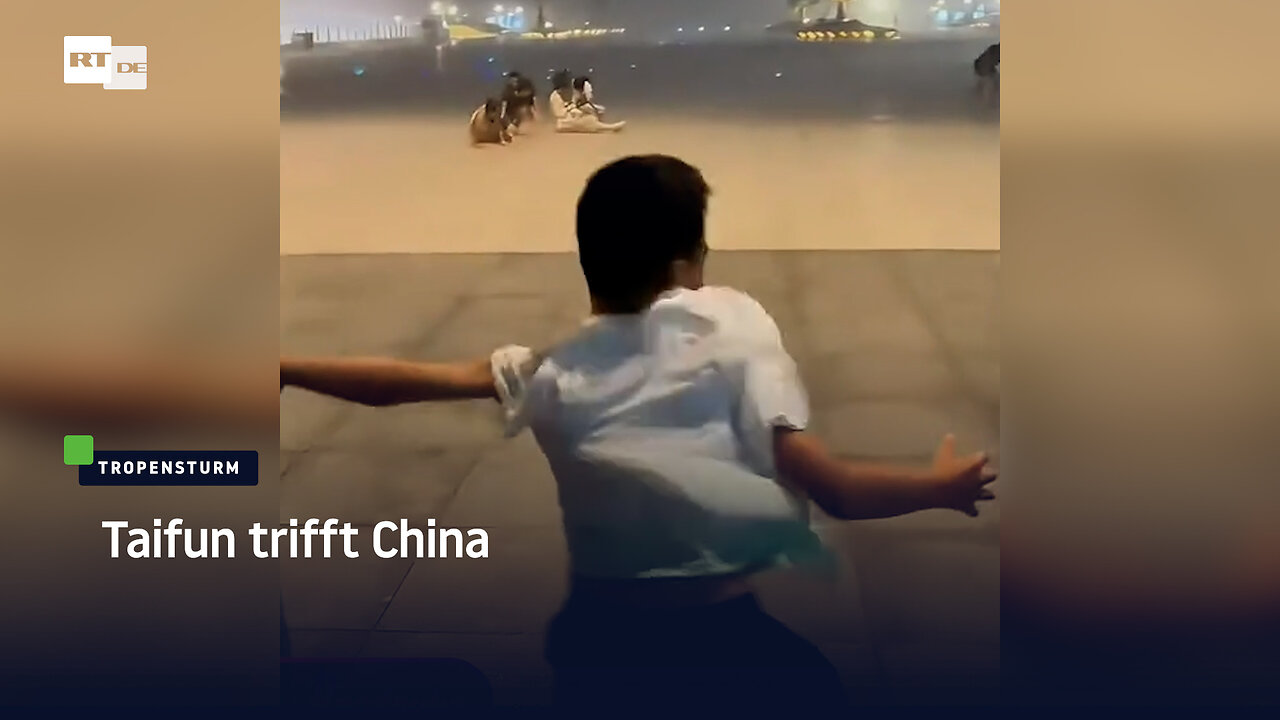 Taifun trifft China