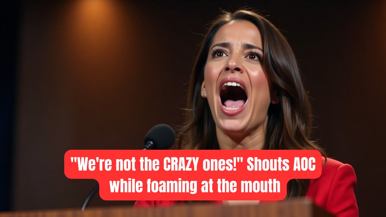 "We're not the CRAZY ones!" Shouts AOC while foaming at the mouth