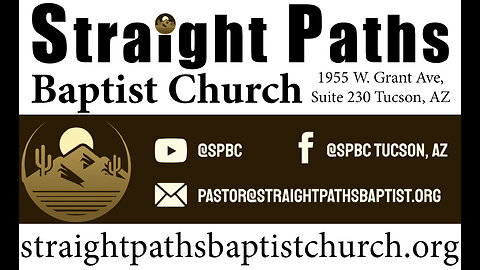 05.15.2025 Exodus 16 | Manna | Pastor Corbin Ressl, Straight Paths Baptist Church