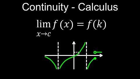Continuity of a Function, Differentiability, Piecewise, Practice Examples - Calculus