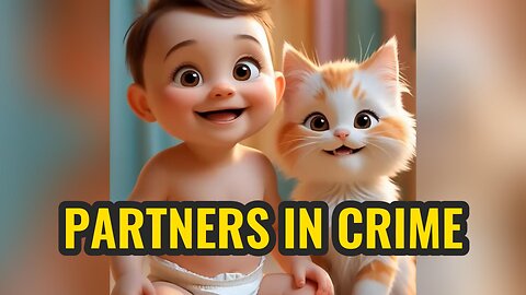 Baby and Kitten Get a Funny Surprise! 😂 | Fart Reaction Moment