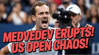 Medvedev ERUPTS on Umpire After Cameraman Causes US Open Chaos!