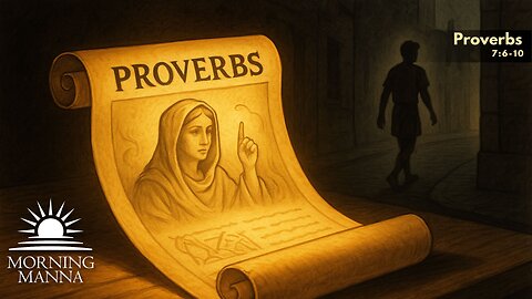 Morning Manna - July 22, 2025 - Proverbs 7:6-10 - The Corner of Seduction