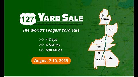 HWY 127 Yard Sale Preview Part 2 Tuesday