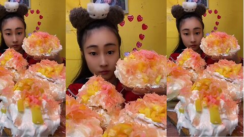 MASSIVE Mango & Pomelo Dessert Mukbang ASMR! 🥭 Sweet Creamy Eating Sounds (Satisfying Fruit Salad)