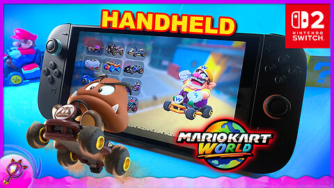Mario Kart World Handheld Gameplay