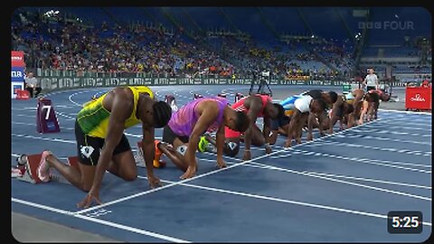 100m Diamond League Rome FULL RACE