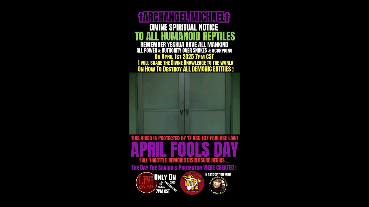 April 1st 2O25 7pm CST TEXAS TIME FULL THROTTLE DEMONIC DISCLOSURE BEGINS only on TIK TOK
