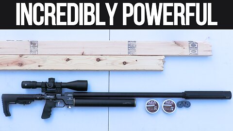 I Split a 2x4 in Half with this Incredibly Powerful .357 Caliber Airgun - The AEA HP SS MAX