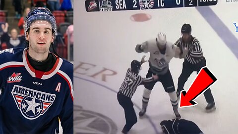 Hockey fans SHOCKED! Player FIGHT turns TRAGIC as player suffers SEIZURE in POOL of his own BLOOD!