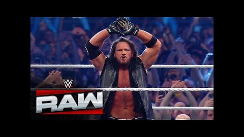 AJ Styles receives a thunderous crowd reaction in Paris Raw exclusive, Sept. 1, 2025 - WWE