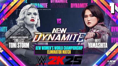 WWE 2K25 AEW Dynamite April 30th 2025 - Match 1: Storm is on FIRE!