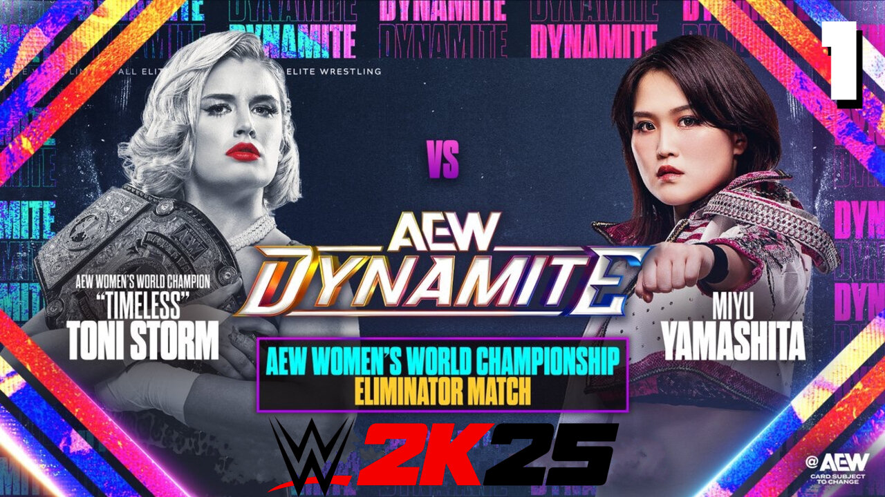 WWE 2K25 AEW Dynamite April 30th 2025 - Match 1: Storm is on FIRE!