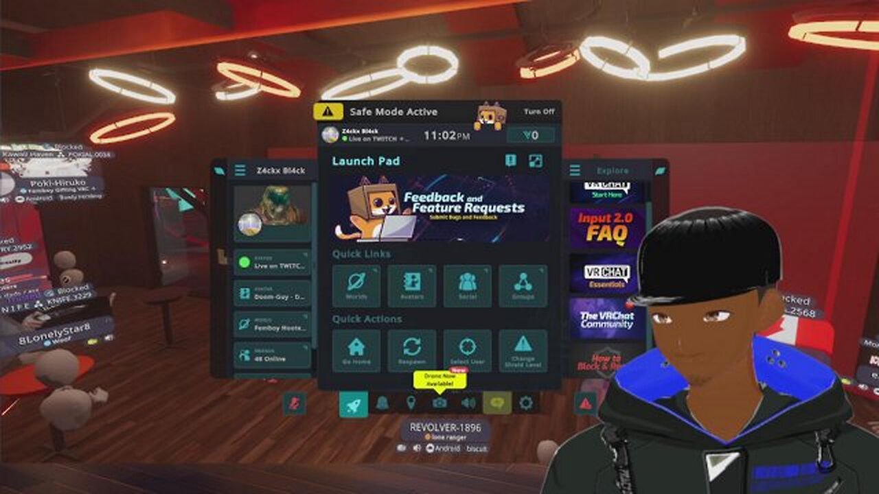 Howdy HOMMIES☺️😄🤘🏾(Vrchat (18+) !tip !socials