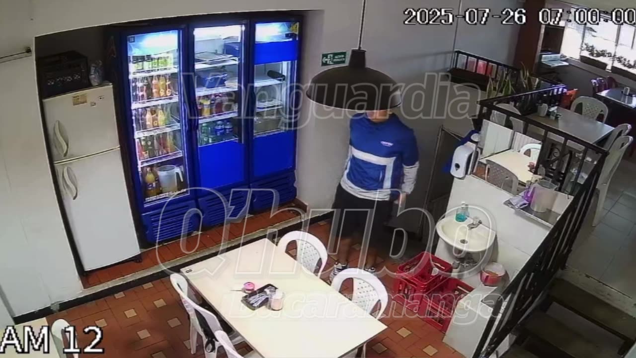 Hombre fue captado en video robándose un bolso
