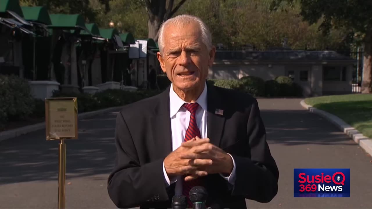 Peter Navarro Speaks to White House Reporters on Charlie Kirk