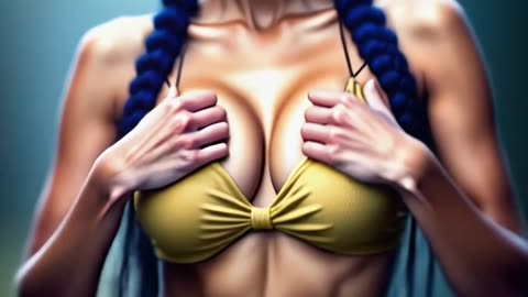 👙Sexy girl holding on to her big boobs😍 slowly dancing 💃 #ai #aiart #hot #dance #china #japan #korea