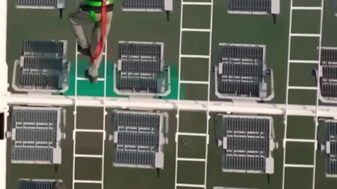Gaddafi Stadium Light Installation #ytshorts #sports #cricket #construction #viralvideo